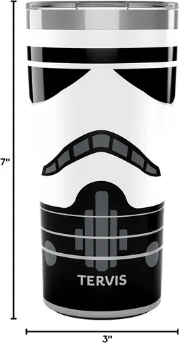 Vista 9 de Tervis Traveler - Vaso aislado de triple pared con detalle del casco de Star Wars mantiene las bebidas frías y calientes, 20 onzas, acero inoxidable