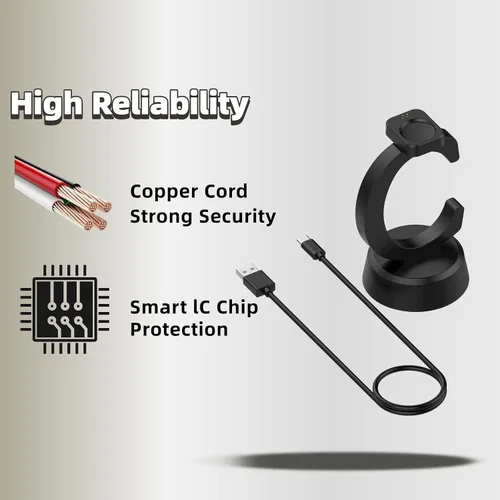 Vista 4 de Compatible con Amazfit T-REX 3 Pro/Balance/T-REX3, soporte de carga magnético para base de estación de carga Amazfit T-REX3
