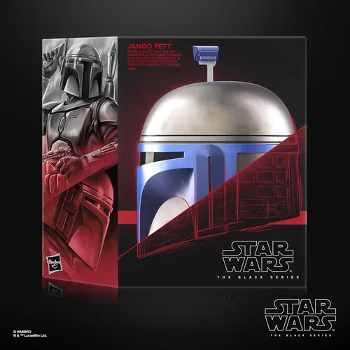 Vista 4 de STAR WARS The Black Series Jango Fett, casco de rol premium