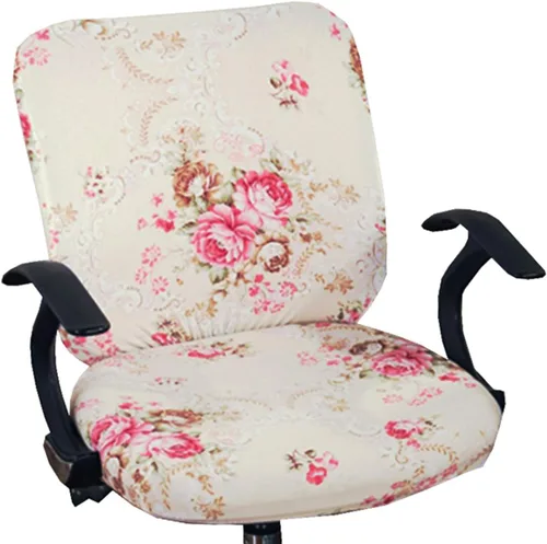Vista 16 de XNN Funda para silla de oficina de computadora, fundas universales elásticas para sillas giratorias (A)