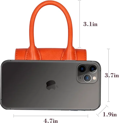 Vista 5 de NIUEIMEE - Mini bolso para mujer y niña, con asa superior, bolso cruzado