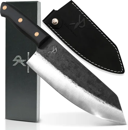Vista 8 de Kitchen perfection Cuchillo de chef hecho a mano para cortar carne y cortar