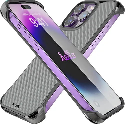 Vista 11 de REBEL Funda para iPhone 14 Plus [Serie de fibra de aramida Gen-4] Fuerte compatible con MagSafe, esquinas protectoras a prueba de golpes, botones