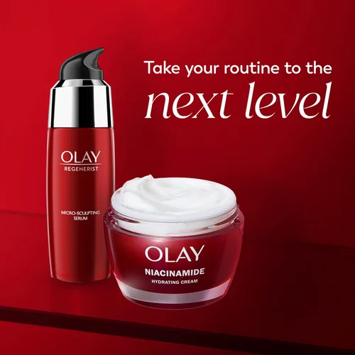 Vista 11 de Crema hidratante facial de niacinamida Olay, crema reafirmante para mujeres, no grasa – antiarrugas, antienvejecimiento, hidratante, renovadora