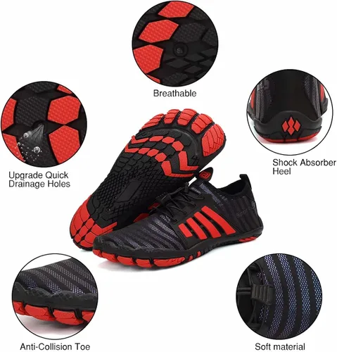 Vista 5 de Water-Shoes-Mens-Womens Quick-Dry Barefoot-Swim Diving Shoes-Aqua-Socks for Sports Climbing Beach Surf