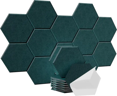 Vista 9 de Paneles acústicos, Magrowill, paquete de 12 paneles de pared insonorizados, paneles acústicos de alta densidad absorbentes de sonido