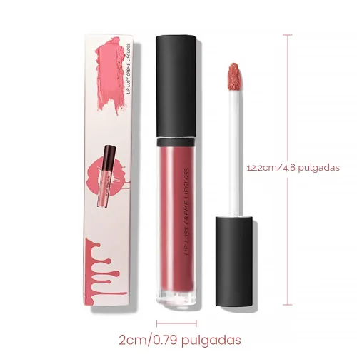 Vista 6 de Wegodal Brillo de labios en crema de 12 colores, barra de labios con textura de crema 2025, brillo de labios antiadherente, lápiz labial de larga #7