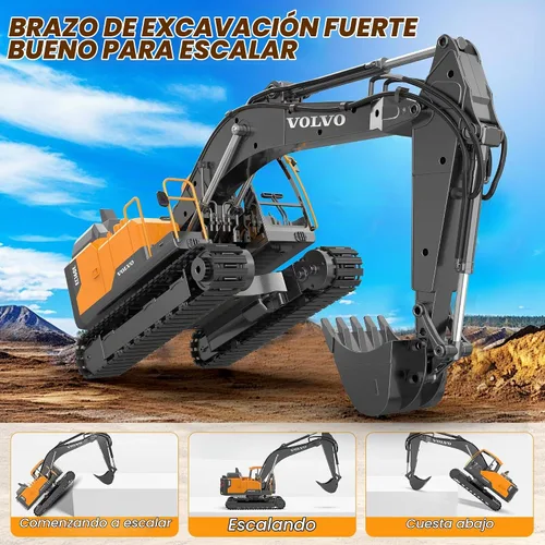 Vista 3 de DOUBLE E Excavadora Volvo RC 1:16 – Grado de hobby para adultos