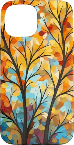 Vista 6 de Otoño y otoño, hojas coloridas, otoño color árbol caso para iPhone 16