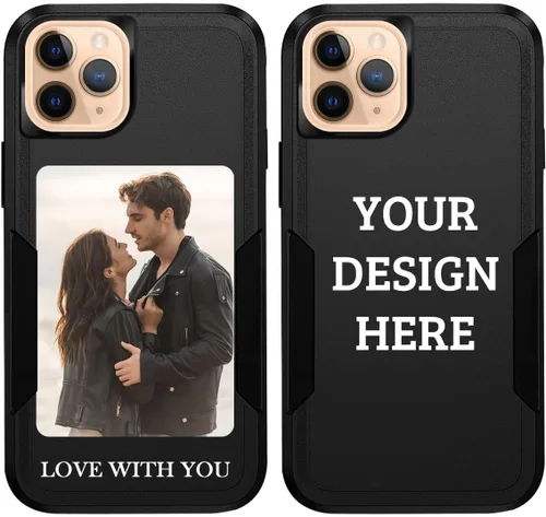Vista 19 de Fundas de teléfono personalizadas con múltiples imágenes para iPhone 11 Pro Max, imágenes personalizadas, protección contra caídas, cuerpo completo