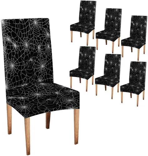 Vista 22 de CAPSCEOLL Fundas para sillas Parsons de elastano, súper ajuste, extraíbles y lavables, para sillas de cocina, fundas protectoras para comedor