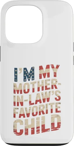 Vista 10 de Im My Mother in Law Favorite Child USA FlagFunny Parent Case for iPhone 16