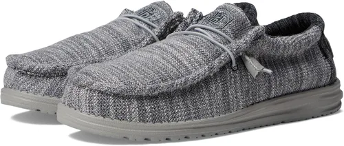 Vista 4 de Hey Dude Wally - Mocasines unisex para adultos, colección Wally Stretch