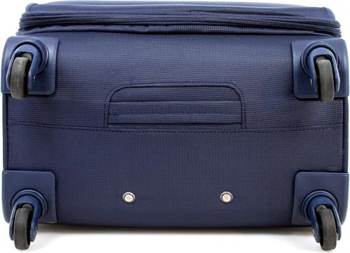 Vista 4 de Tommy Hilfiger Maleta unisex para adultos con ruedas Equipaje pequeño para equipaje de mano esencial de viaje marino Maleta de lado suave
