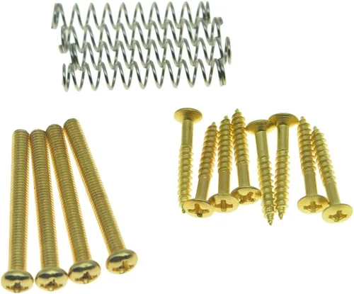 Vista 8 de KAISH Tornillos de altura para pastilla Humbucker americana, anillo de pastilla, tornillos de montaje para marco de contorno, muelles para pastillas