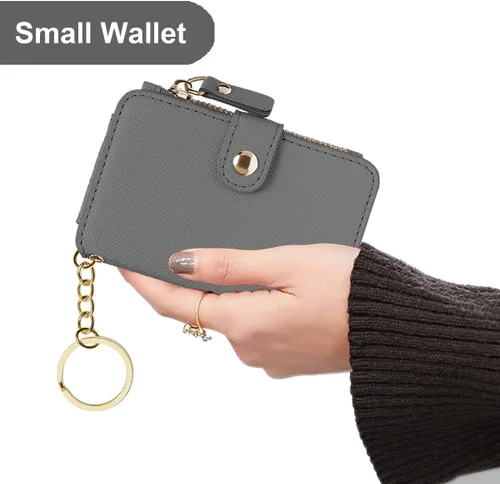 Vista 5 de M-Plateau Estuches para tarjetas, fundas de cuero para tarjetas e identificación, tarjetero para tarjetas de crédito, cartera pequeña para tarjetas