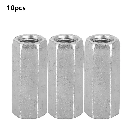Vista 8 de Tuerca de varilla larga Tuercas de acoplamiento hexagonal Tuerca de manga hexagonal M8 Sujetadores roscados (M8x30)