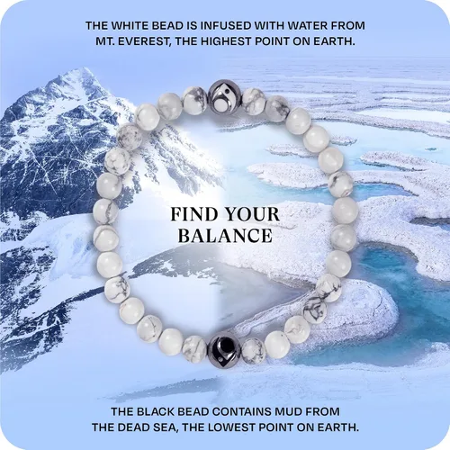 Vista 3 de Lokai Gemstone Beaded Bracelet for Women & Men, Stone & Metal Collection - Crystal & Gemstone Jewelry Fashion Bracelet Slides-On for Comfortable Fit