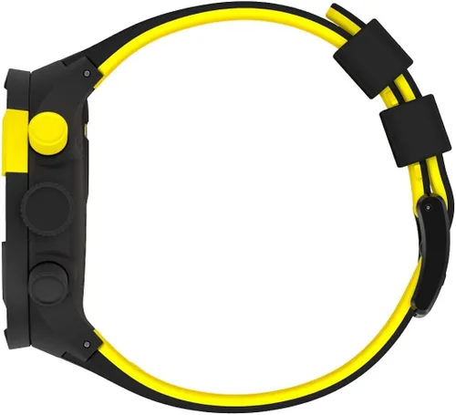 Vista 6 de Swatch Correa de silicona de cuarzo, negro, reloj casual 20 (modelo SB02B403), amarillo, Negro