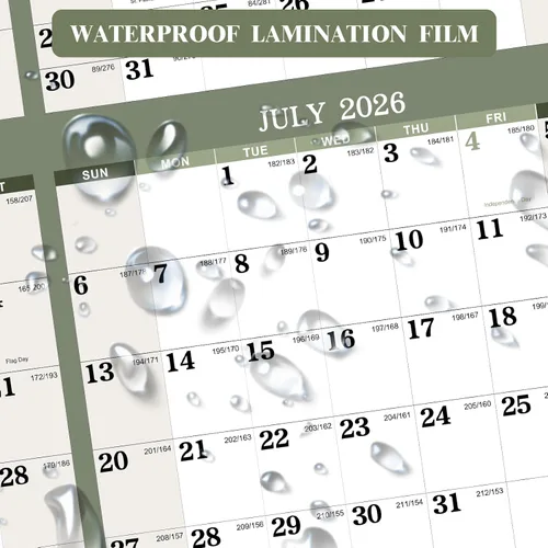 Vista 7 de Calendario anual de pared 2026 – Calendario de borrado en seco 2026 para pared, 34.6 x 22.9 pulgadas, enero 2026 a diciembre de 2026, calendario