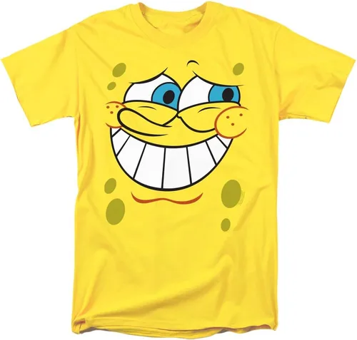 Vista 14 de SpongeBob Big Face Halloween Costume Collection Unisex Adult T Shirt Amarillo - Cara Nerd