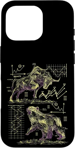 Vista 20 de Shareholder Stock Market Bull vs Bear Stock Trader Case for iPhone 17