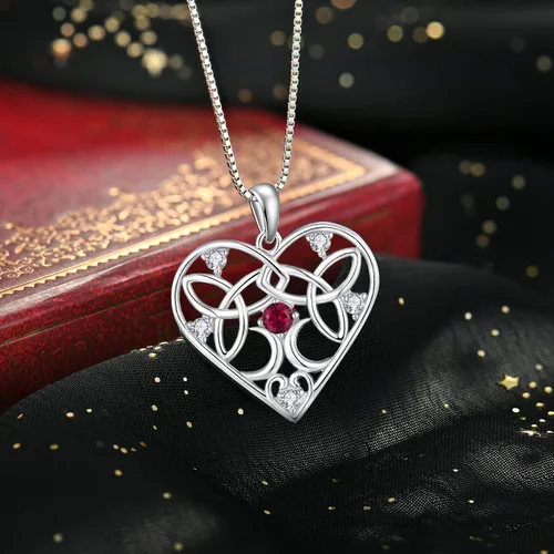 Vista 2 de FJ Women's Hecate Necklace S925 Silver Wiccan Pagan Goddess Necklace Literary Jewelry