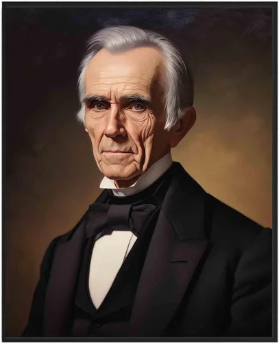 Vista 28 de Abraham Lincoln - Póster impreso artístico, retrato presidencial oficial, decoración de pared, colección de galería de arte del presidente, pintura