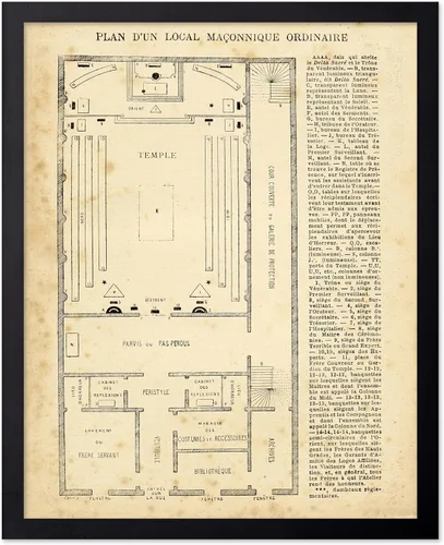 Vista 77 de Poster Master Póster astrológico clásico, impresión de ciencia vintage, regalo para artistas, amigos, el antiguo zodiaco de Egipto, rueda