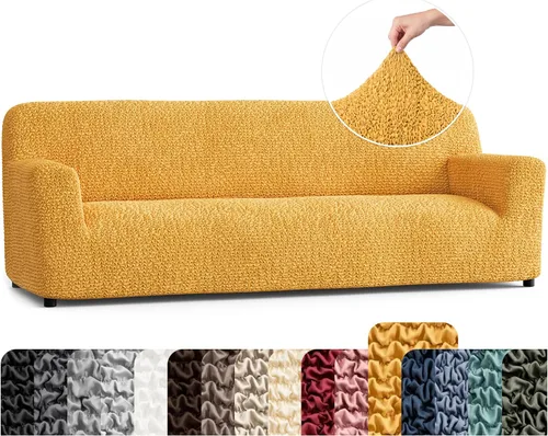 Vista 37 de PAULATO BY GA.I.CO. Funda para Silla - Funda para Sillón - Funda para Sillón - Funda de Tela Suave - Protector de Muebles Elegante de Ajuste Ceniza