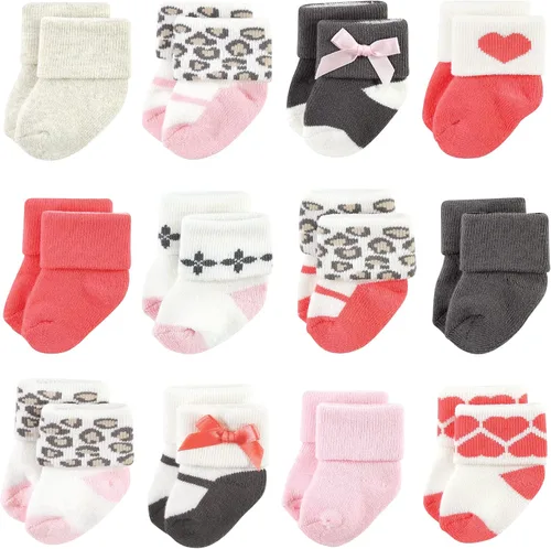 Vista 28 de Luvable Friends Set de regalo de calcetines para bebé