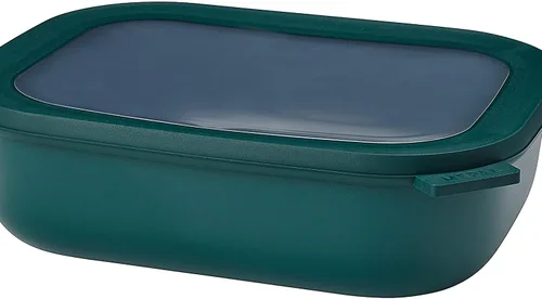 Vista 25 de Mepal Cirqula - Recipiente circular rectangular para almacenar y servir alimentos de 67.6 fl oz / 68 onzas con tapas transparentes, perfecto