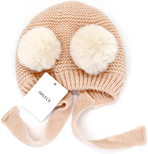 Vista 2 de Bonito gorro elástico de invierno para niños y niñas