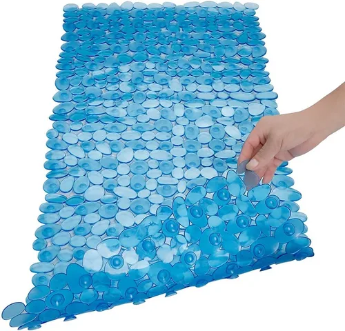 Vista 11 de SONGZIMING Tapete de Bañera Antideslizante de Guijarros para Baño y Ducha con Orificios de Drenaje, Tapete con Ventosas para Bañera