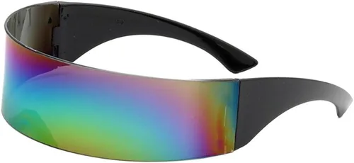 Vista 5 de B Baosity Gafas de sol de espejo gafas futuristas Prop Multicolor