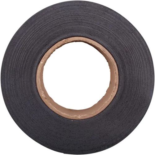 Vista 2 de Baumgartens - Cinta de etiquetado magnética, rollo de 1 x 50 pies, color blanco (BAU66151)