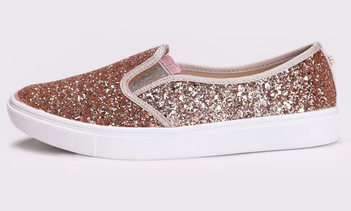 Vista 5 de FEVERSOLE Tenis de moda planos y casuales tipo mocasín sin agujetas para mujer