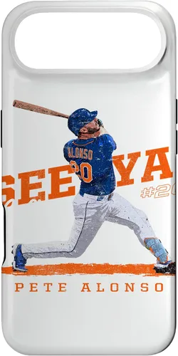 Vista 27 de Funda para iPhone 16 See Ya! Pete Alonso New York MLBPA