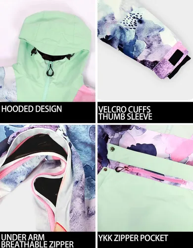 Vista 4 de Men Ski Jackets Snowboard Coats Women Waterproof Pullover Jacket Winter Sports Windproof Warm