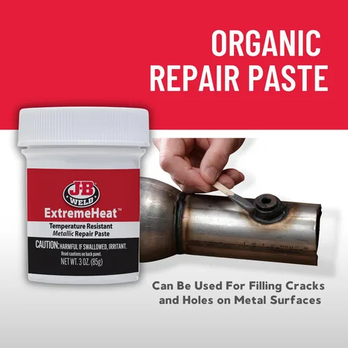 Vista 8 de J-B Weld 37901 ExtremeHeat - Pasta metálica resistente a altas temperaturas, 3 oz