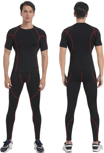 Vista 2 de Milin Naco Men's Compression Pants Compression Leggings Sports Compression Pants & Tights Running Tights Ski Base Layer