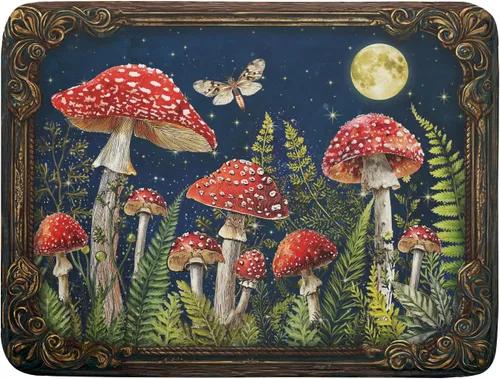 Vista 56 de Tapete de secado de platos de cabaña rústica, tapete escurridor de vida silvestre de oso del bosque, alce, 18 x 24 pulgadas, almohadilla escurridor