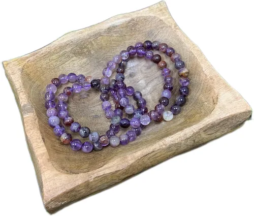 Vista 588 de Gem Avenue Handmade Round Bead Stretch Bracelet Unisex Natural Stone Beaded Jewelry for Men & Women, Elastic Wristband for Daily Wear