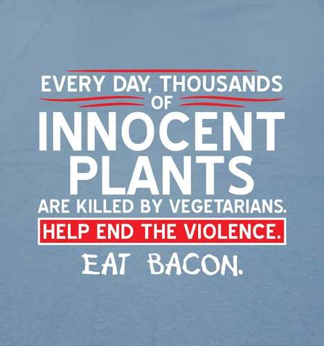 Vista 2 de Innocent Plants are Killed - Camiseta divertida y sarcástica para adultos