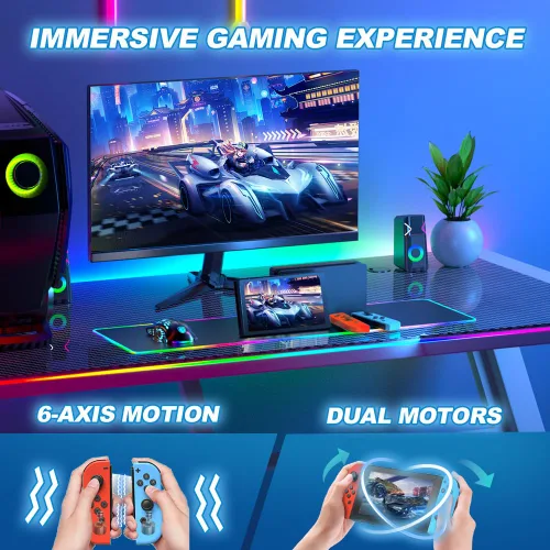 Vista 2 de Wireless Controller for Switch,Wireless Gamepad Switch Controller Support Motion ControlDual VibrationHLA