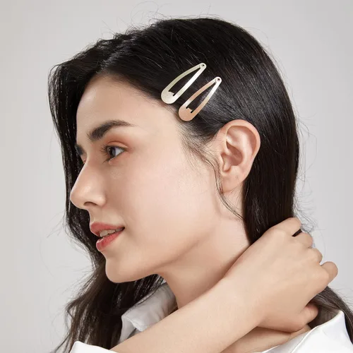 Vista 3 de Dofash Pinzas para el cabello a presión de metal, 2.0 in, accesorios básicos para el cabello, pinzas para el cabello de estrella, 12 piezas