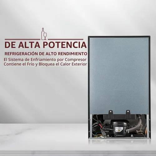 Vista 8 de Schmecke - Refrigerador de vino con compresor de 24 botellas con cerradura Gran bodega independiente Refrigerador de vino digital 41f-64f