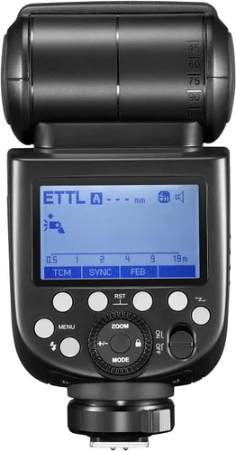Vista 3 de Godox TT685II-F TT685IIF Flash de cámara, HSS 1/8000s 2.4G Wireless X, 0.1-2.6s Tiempo de reciclaje 330 Pops de potencia completa, TTL Flash