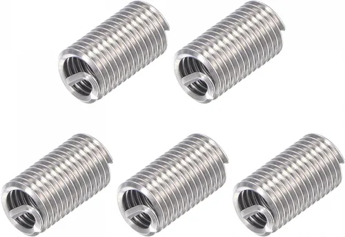 Vista 7 de uxcell Insertos de rosca de alambre 1/2-13 UNC 3.0D 304 Tipo helicoidal de acero inoxidable Reparación de tornillo de alambre en espiral Manga