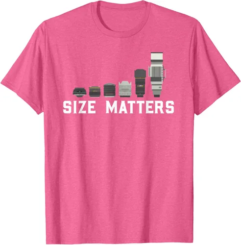Vista 14 de Photography Camera Lens Size Matter Photographer Shutterbug Camiseta Negro